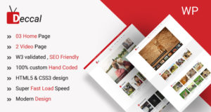 Deccal – Video Blogging WordPress Layout