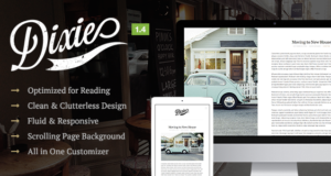 Dixie - Ein responsives WordPress Blog Vorlage
