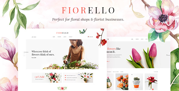 Wordpress Shop Template Fiorello - A Flower Shop and Florist WooCommerce Theme