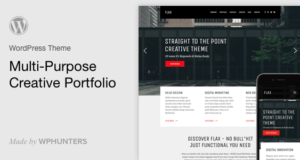 Flachs – ein Mehrzweck-Portfolio WordPress Vorlage