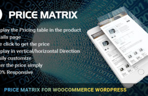 Flexible Tabellenkalkulationsmatrix für WooCommerce