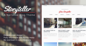 Geschichtenerzähler - Ein Narrative WordPress Blog Layout