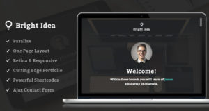 Gute Idee – Ein robustes One Page Portfolio Vorlage