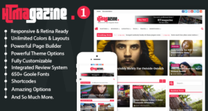 HTmagazine - Moderne Magazin, Nachrichten & Blog WordPress Template