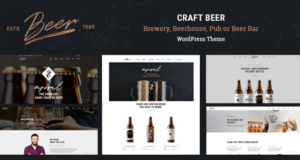 Handwerk Bier – Brauerei oder Pub WordPress Template