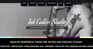 Ink Tattoo Studio – Kreatives WordPress Vorlage