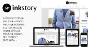 InkStory - Persönliches, Nachrichten, Blog WordPress Layout