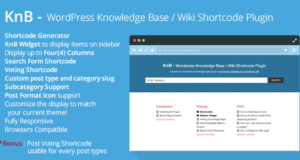 KnB – WordPress Wissensdatenbank / Wiki Shortcode