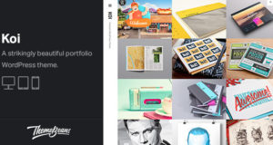 Koi – Maurerarbeit Portfolio WordPress Layout für Freiberufler und Künstler