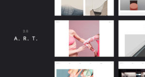 Kunst. Einfaches und sauberes WordPress Layout für Creatives