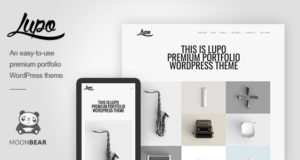 Lupo / Professionelles Portfolio WordPress Layout