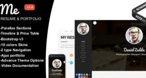 ME – Mehrzweck Lebenslauf & One Page Portfolio