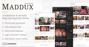 Maddux | Responsive Nachrichten, Magazine & Blog Template