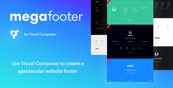 <pre>Mega Footer für Visual Composer