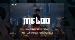 Meloo – Musikproduzenten, DJ & Events Template für WordPress