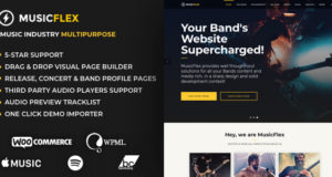 Musik Flex – Musik Band & Musiker WordPress Template
