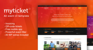 MyTicket – Ticket / Event Management System WordPress Vorlage