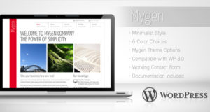 Mygen – Minimalist Business WordPress Template 2
