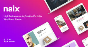 Naix – Kreatives & High Performance Portfolio WordPress Layout