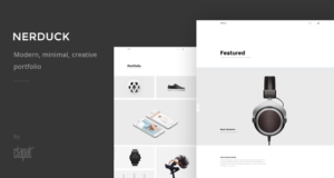 Nerduck – Minimales und kreatives Portfolio-Thema