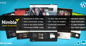 Nimble – Mehrzweck Retina Ready WordPress Vorlage