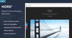 Nord - Einfaches, minimales und sauberes WordPress Persönliches Blog Vorlage (Lesbarkeit, Responsive, Boxed)