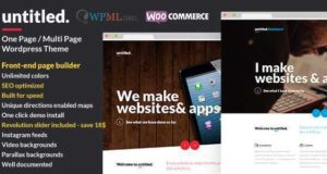 Ohne Titel – Creative Mehrzweck WordPress Vorlage