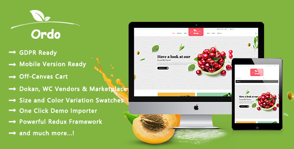 Wordpress Shop Template Ordo - Organic Beauty and Eco Products WooCommerce WordPress Theme