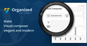Organisiert – Visual Composer Benutzeroberfläche