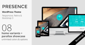 PRESENCE – Responsive One Page Parallax von WordPress