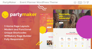 PartyMaker | Veranstaltungsplaner WordPress Layout