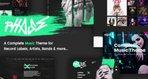 Phase – Ein komplettes Musik-WordPress-Template für Plattenlabels und Künstler