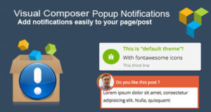 Popup-Benachrichtigungen für Visual Composer