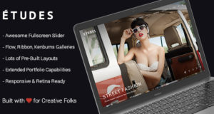 Premium Photography WordPress Template – Etudes