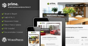 Prime – einfaches Geschäft WordPress Layout 3