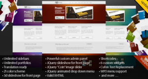 Prosto – Business & Portfolio, CMS WordPress Thema