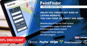 Punktfinder – Verzeichnis WordPress Layout
