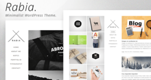 Rabia - Persönliches minimalistisches WordPress Vorlage