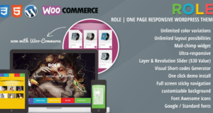 Rollenportfolio | Ein Seitenportfolio WordPress Vorlage