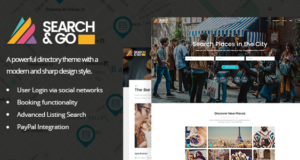 Search & Go – Modernes und intelligentes Verzeichnis Vorlage