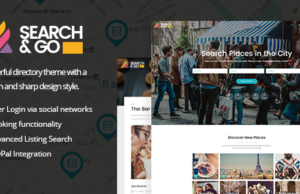 Search & Go – Modernes und intelligentes Verzeichnis Vorlage