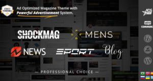 Shockmag – Ad Optimized Magazin WordPress Template mit leistungsfähigem Anzeigesystem