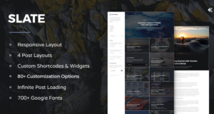 Slate – Responsives WordPress Blog Layout