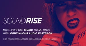 SoundRise – Künstler, Produzenten und Plattenfirmen WordPress Template