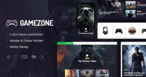 Spielzone | Gaming Blog & Store WordPress Vorlage