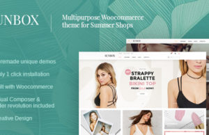 Sunbox Summershop Mehrzweck WooCommerce WordPress Vorlage