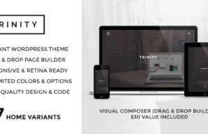 TRINITY – Responsive One Page Parallax von WordPress