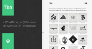 Tao: ein modernes und reaktionsfähiges 3D WordPress Portfolio Thema mit schönen Übergängen und Animationen