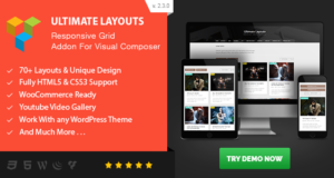 Ultimate Layouts – Responsive Grid & Youtube Videogalerie – Addon für Visual Composer