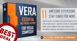 Vera – Essential Multimedia Addons für Visual Composer oder WPBakery Page Builder